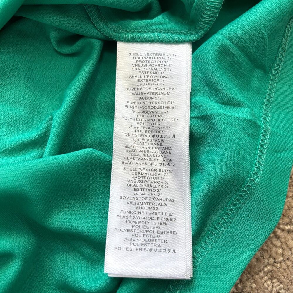 Adrianna Papell Off The Shoulder Maxi Dress Womens 4 Kelly Green Bridesmaid Long - Picture 5 of 9